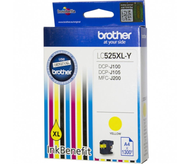 Brother LC525XLY Yellow 1300str. do DCPJ100 DCPJ105 MFCJ200 - 180538 - zdjęcie